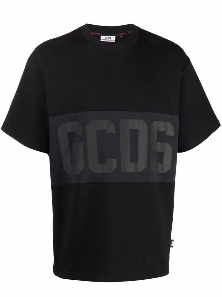 tonal logo-print cotton T-shirt