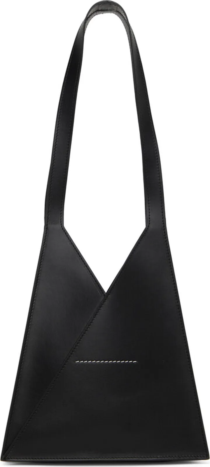 MM6 Maison Margiela Black Mini Triangle 6 Bag
