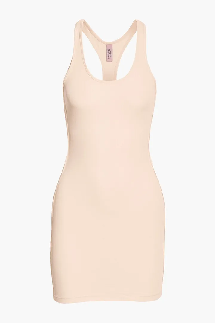 Hally lace-trimmed ribbed modal-blend jersey chemise