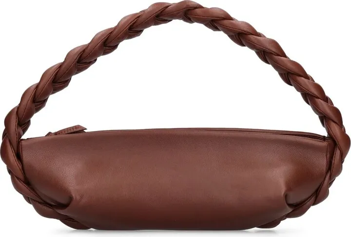 Tritica tumbled glossy leather bag