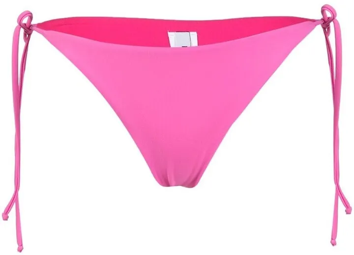 Logo-Print Side-Tie Bikini-Bottoms