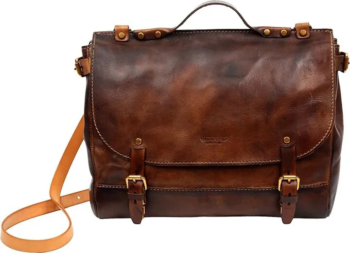 Old Trend Genuine Leather Sandstorm Messenger Bag (Brown) Handbags