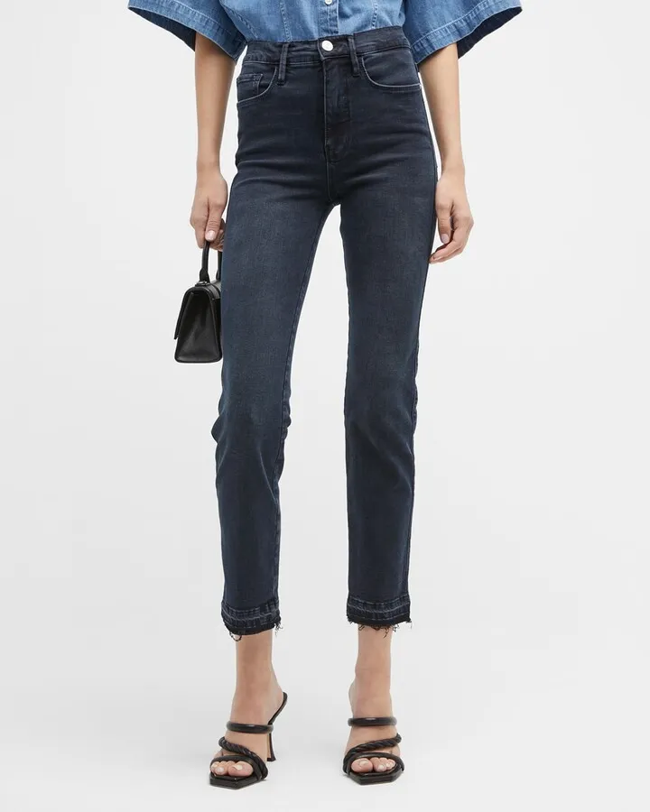 Le Sylvie Cropped Slim Straight Jeans