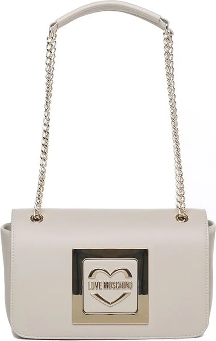 Love Moschino Logo-Plaque Chain-Linked Shoulder Bag