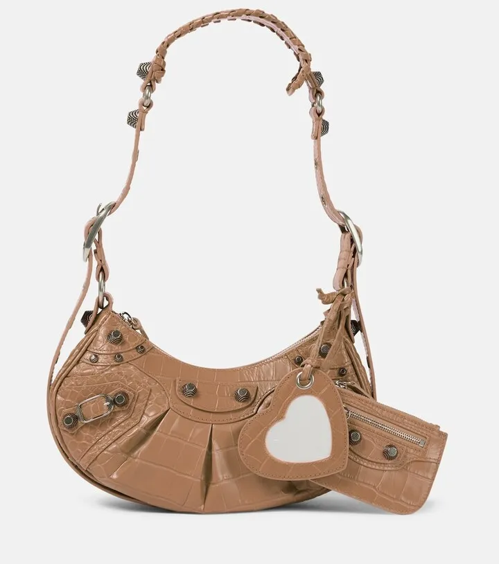 Le Cagole Mini leather shoulder bag