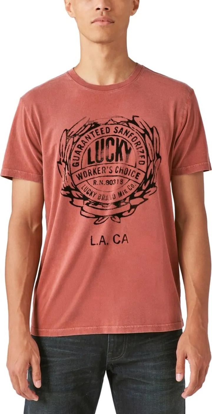 Lucky Brand Men's Lucky Work-Wear Graphic T-shirt