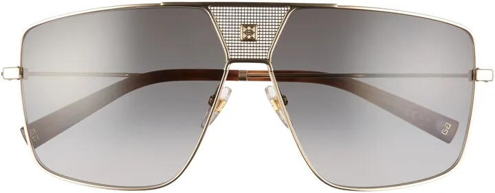 63mm Oversize Aviator Sunglasses