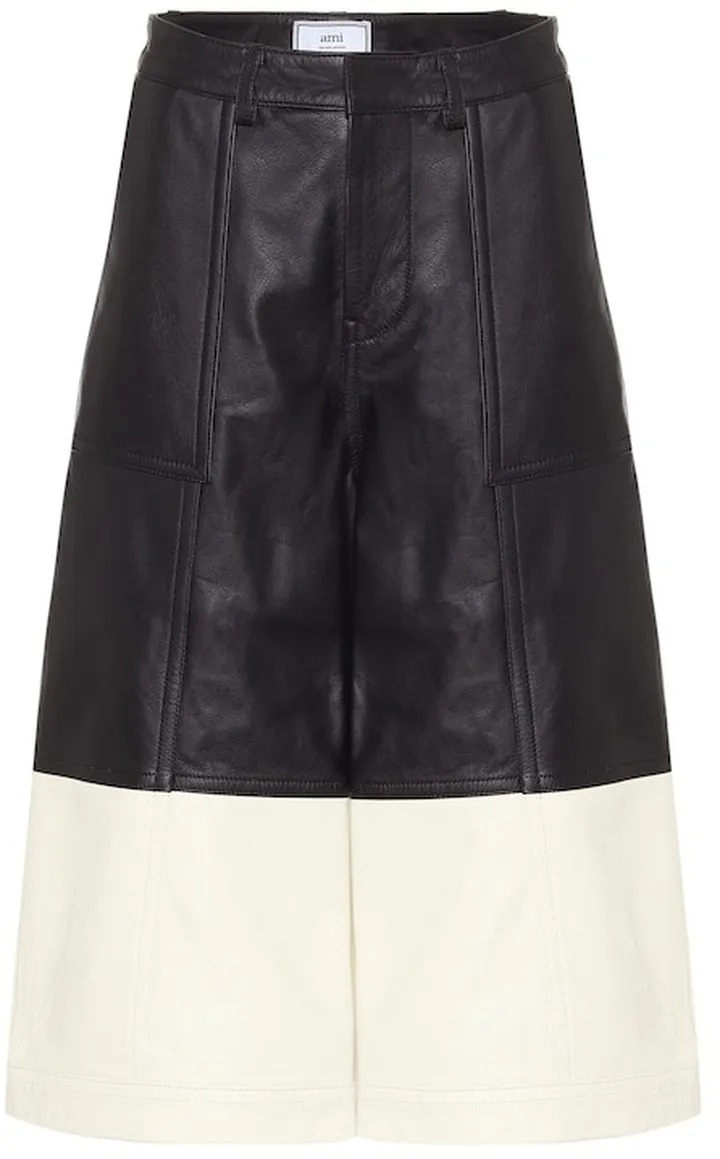 Leather culottes