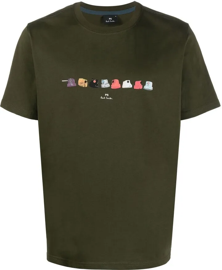 logo graphic print organic cotton T-shirt