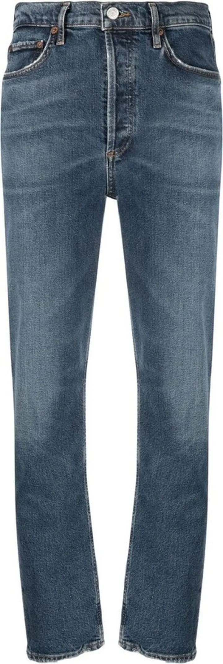High-Waisted Slim-Fit Jeans