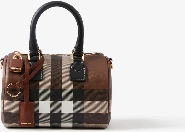 Burberry Check Mini Bowling Bag