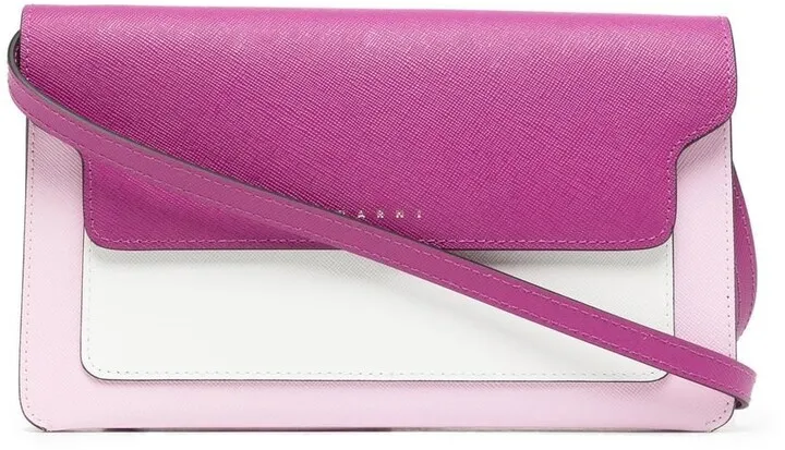 Trunk two-tone crossbody bag