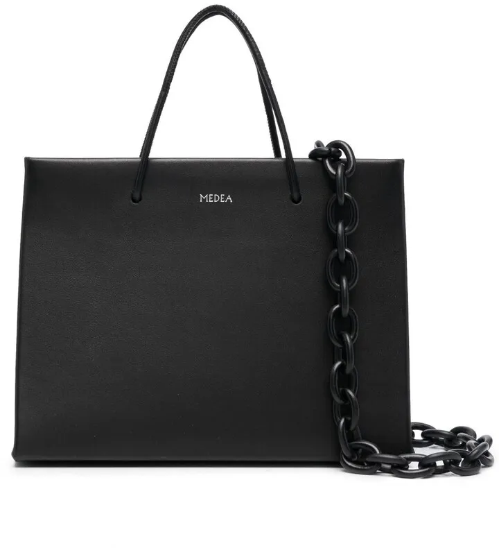Chain-Handle Tote Bag