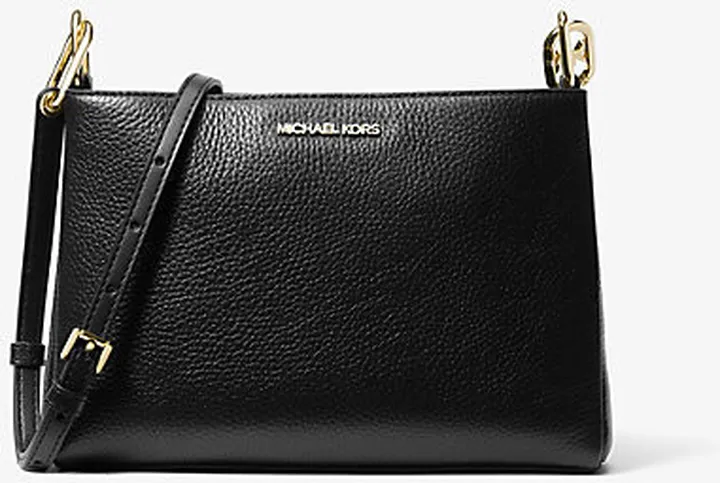 Trisha Medium Pebbled Leather Crossbody Bag