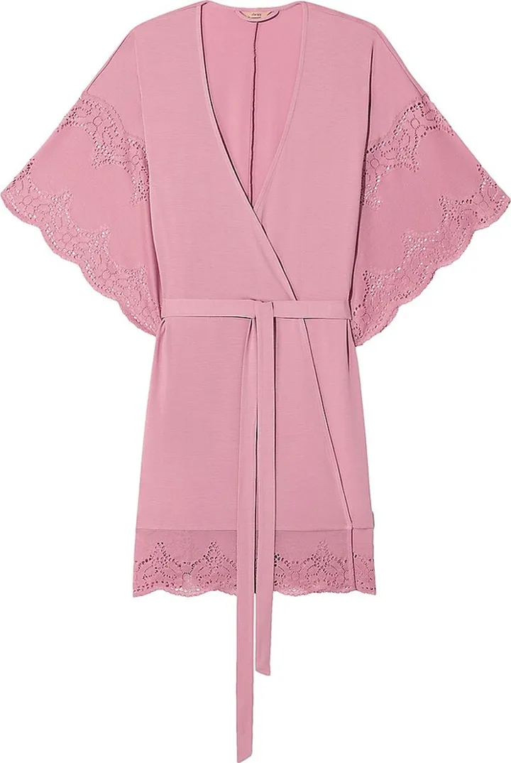 Beatrix Jersey & Lace Robe