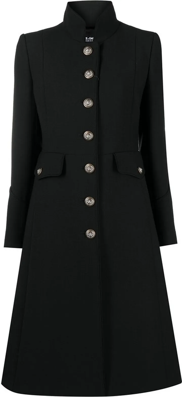 Woolen Single-Breasted Coat