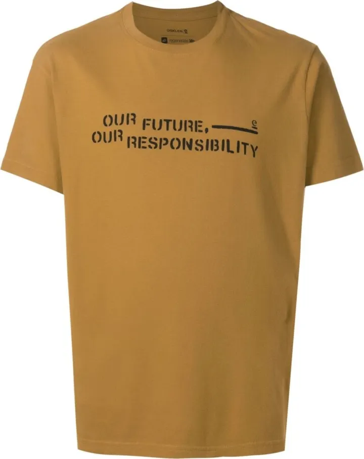 slogan-print cotton T-shirt