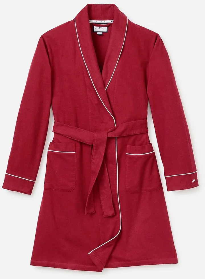 Petite Plume™ men's flannel robe