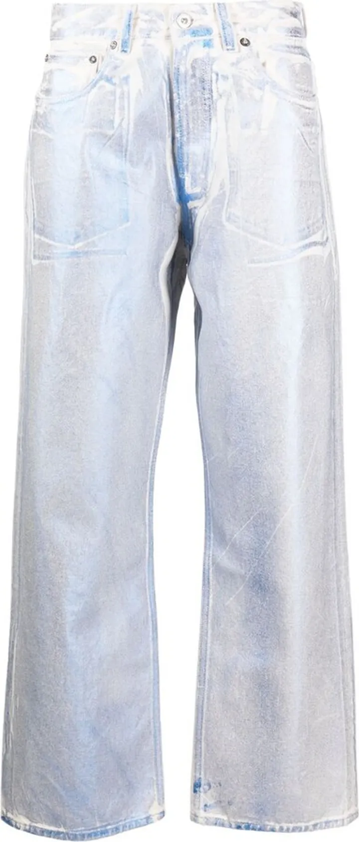 Third Cut iridescent foil jeans