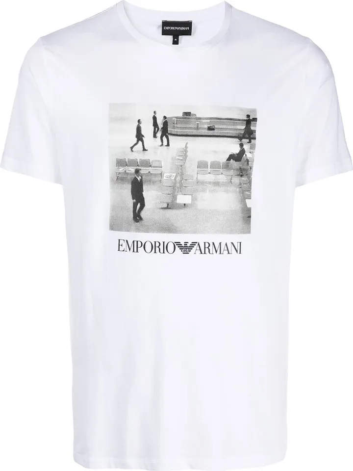 photograph-print cotton T-shirt