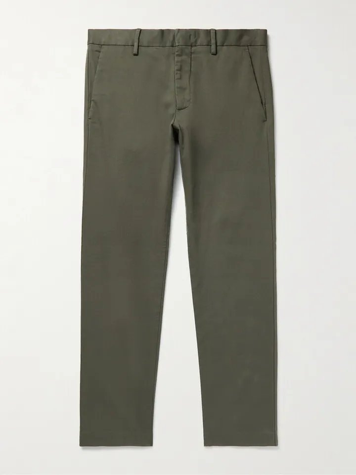 Theo Tapered Stretch Organic Cotton-Twill Chinos