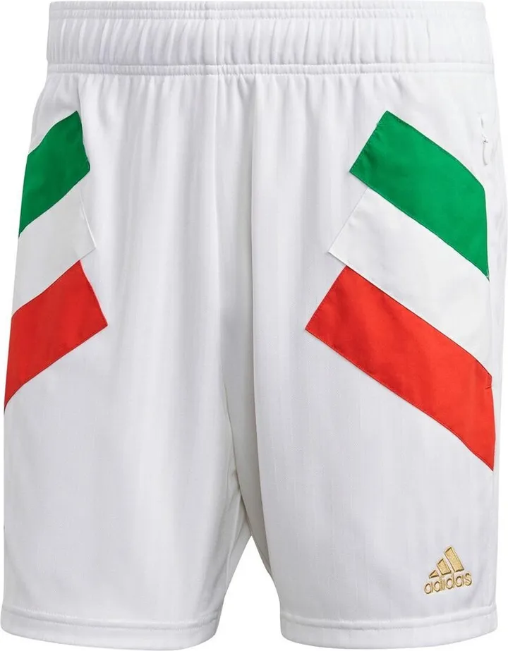 Men's adidas White Italy National Team Football Icon Shorts