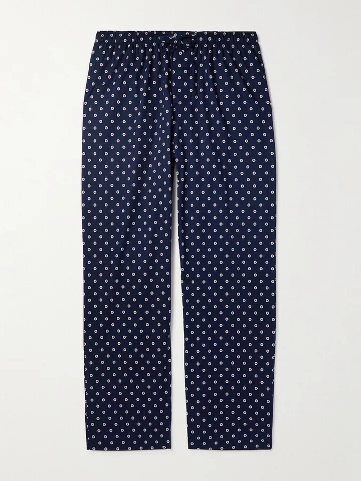 Nelson Printed Cotton-Poplin Pyjama Trousers