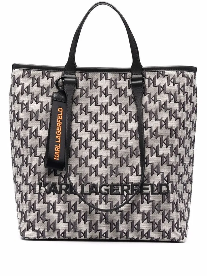 Jacquard-Monogram Tote Bag