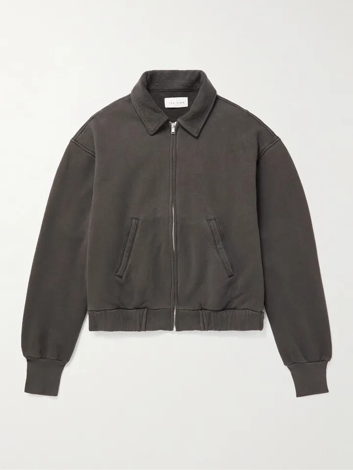 Cotton-Jersey Bomber Jacket