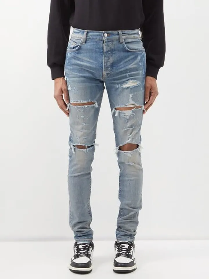 Distressed Skinny-leg Jeans