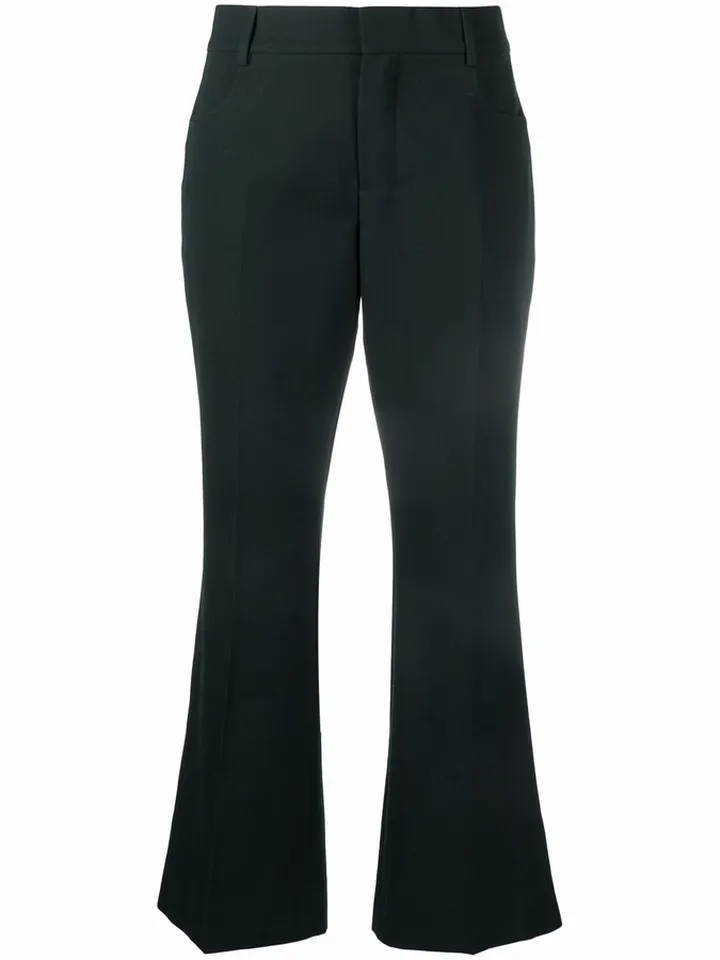 Cropped Flared Trousers