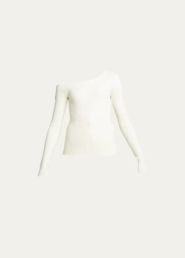 Off-Shoulder Ribbed Top