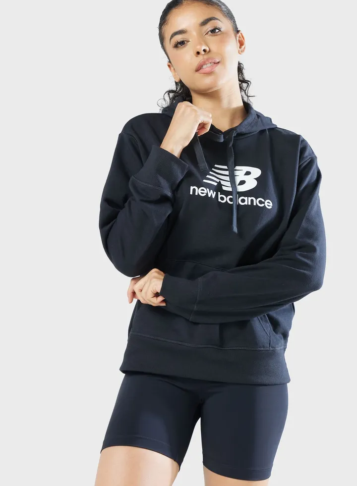Essential Stacked Logo Hoodie