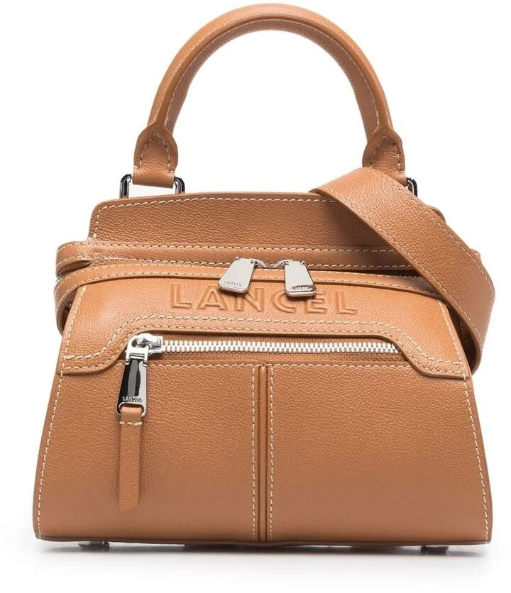 Logo-Detail Leather Tote Bag