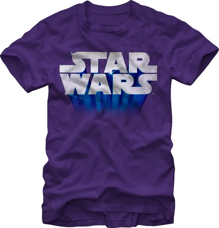 Men's Star Wars Flying Logo T-Shirt - Purple - 3X Large