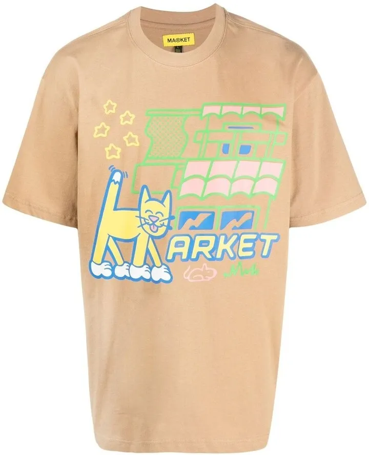 graphic-print short-sleeved T-shirt