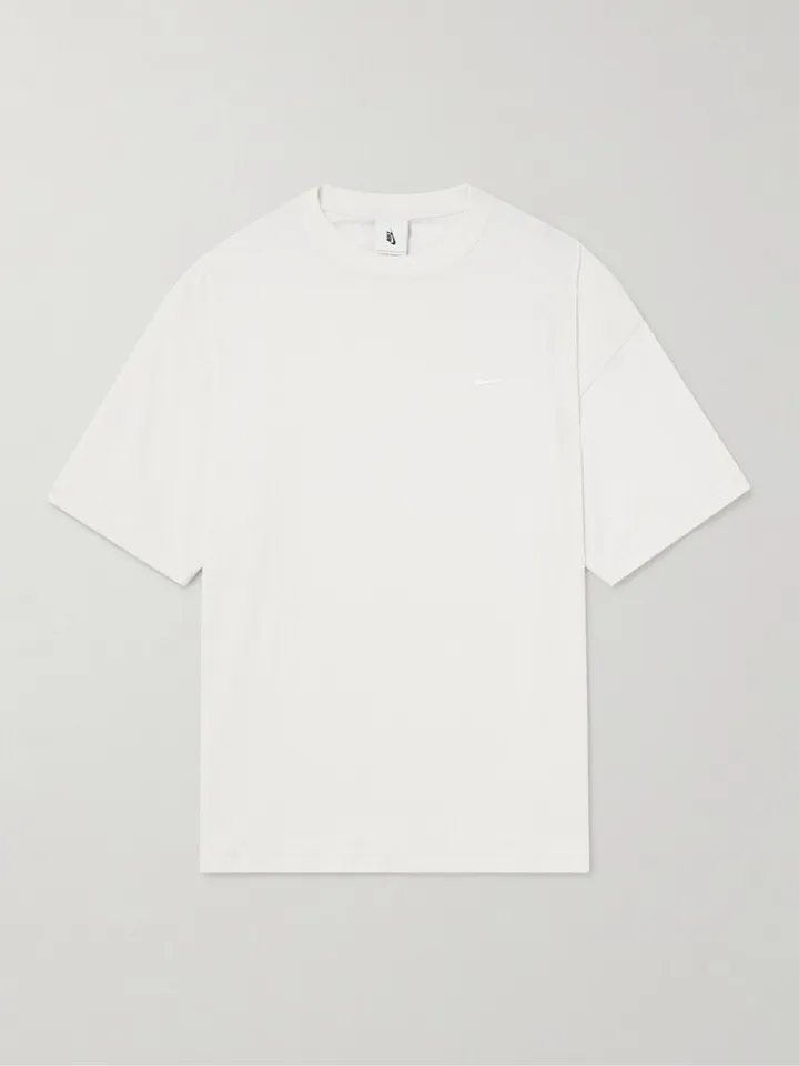 Solo Swoosh Logo-Embroidered Cotton-Jersey T-Shirt