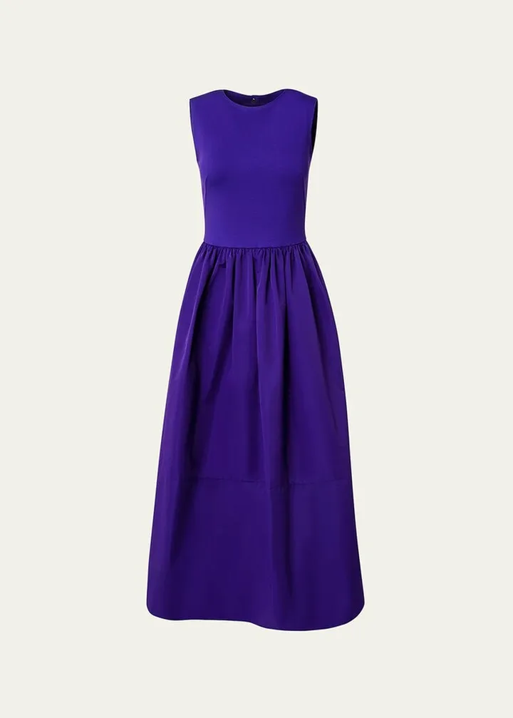 Mixed Media Midi Dress