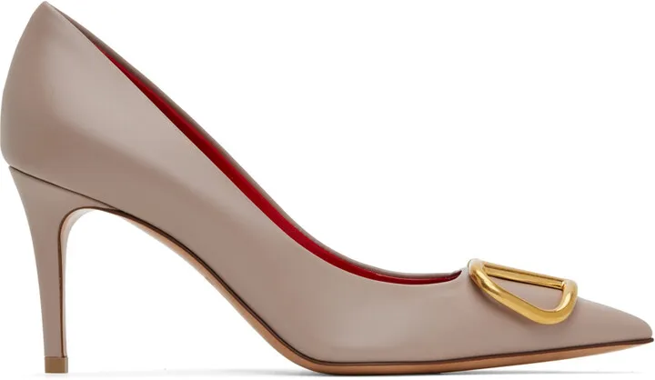 Valentino Garavani Pink Logo Pumps