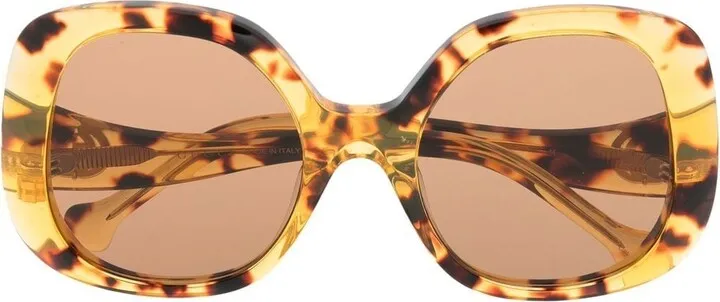 Logo-Plaque Oversized Sunglasses