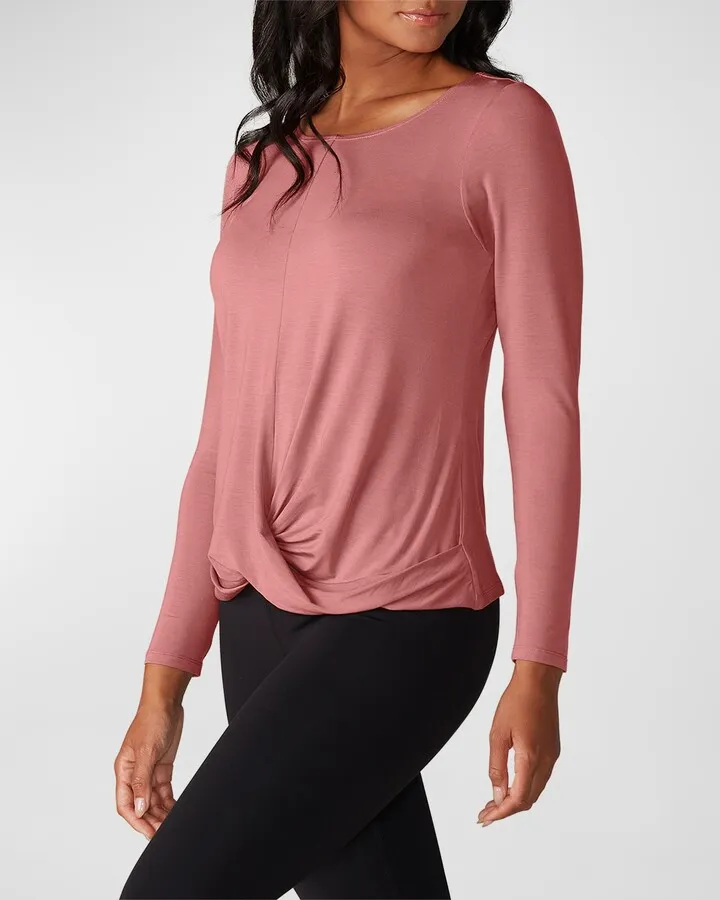 Synergy Twist-Front Long-Sleeve Top