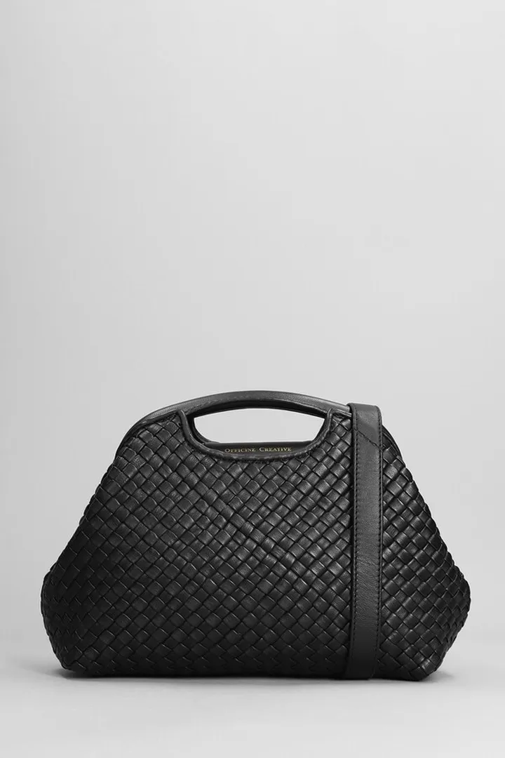 Helen-12 Hand Bag In Black Leather