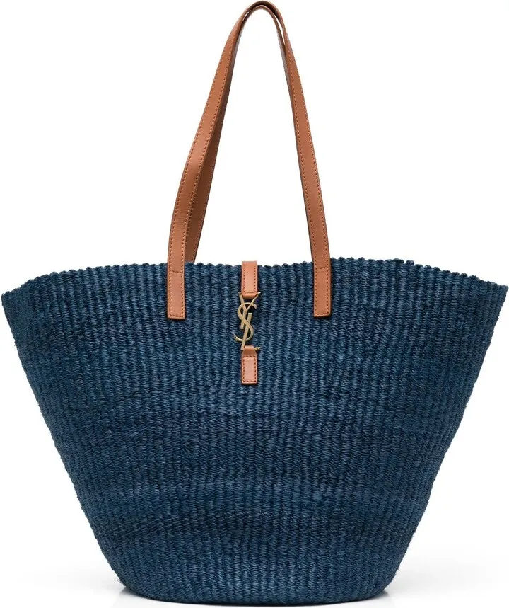 Medium Panier Crochet-Knit Tote Bag