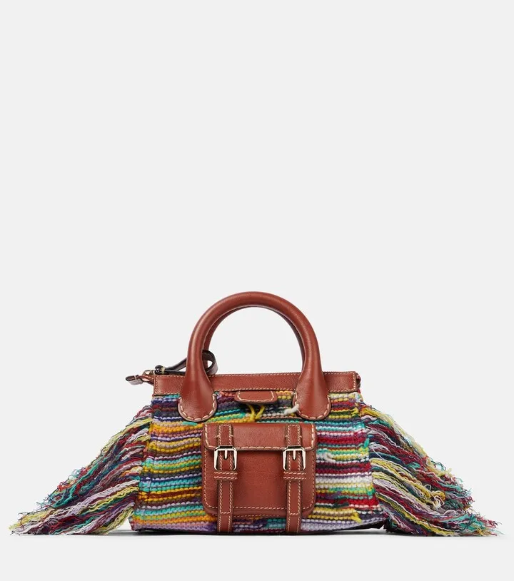Edith Small cashmere-blend tote