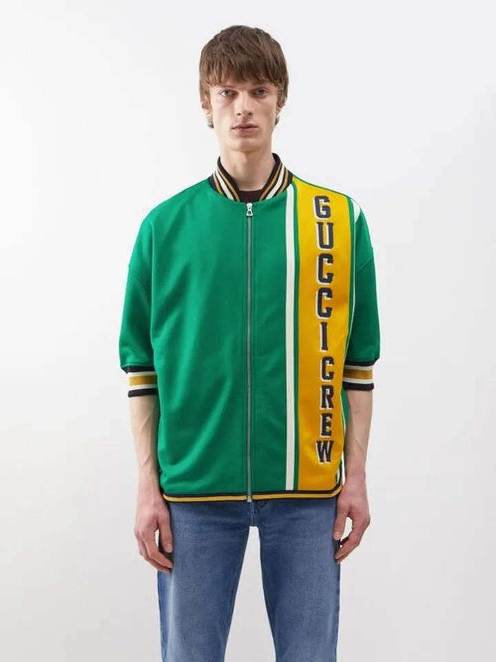 Logo-embroidered Cotton-jersey Track Jacket