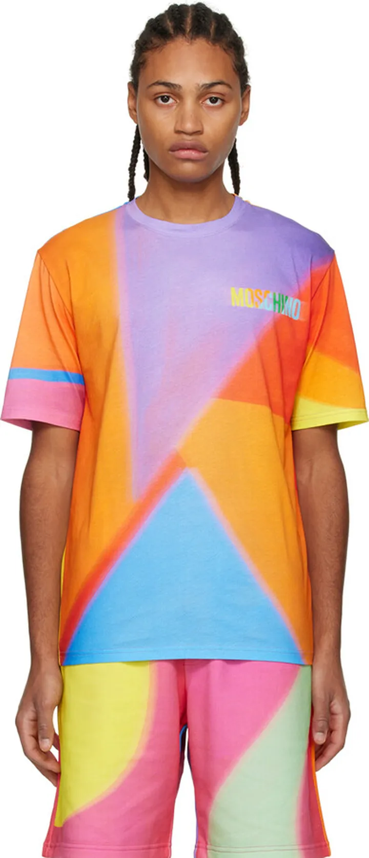 Moschino Multicolor Printed T-Shirt