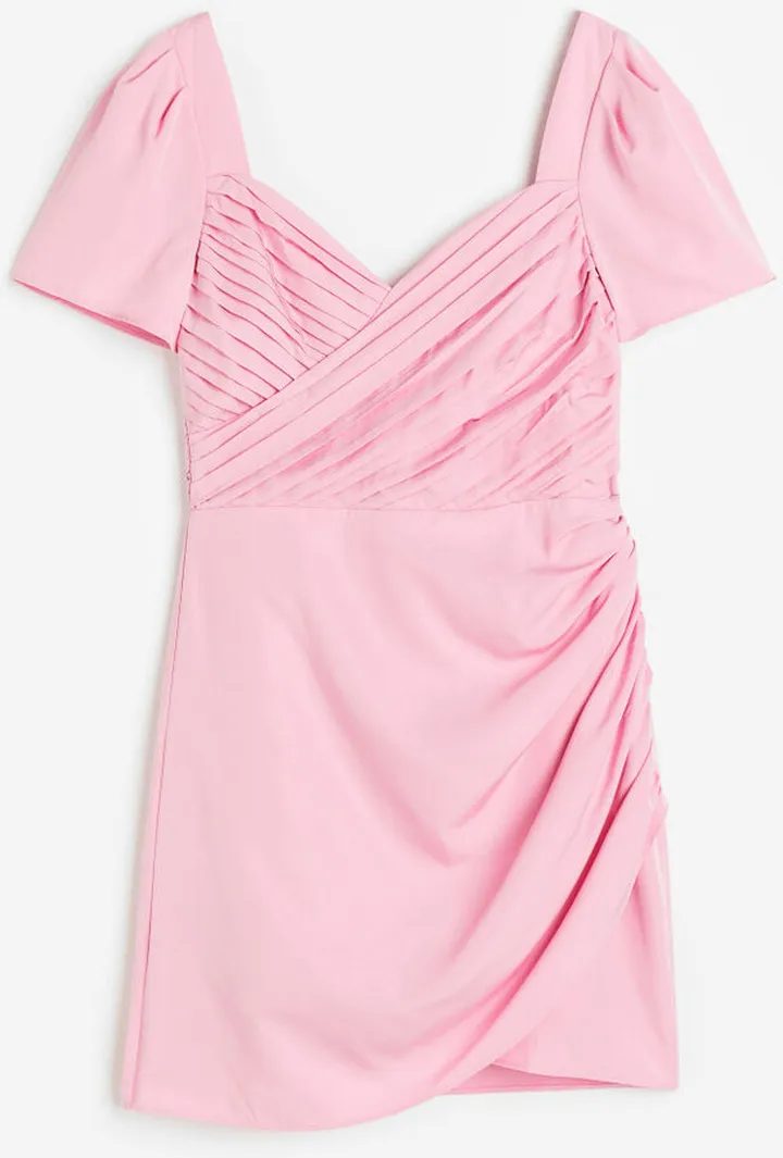 Puff-sleeved Dress