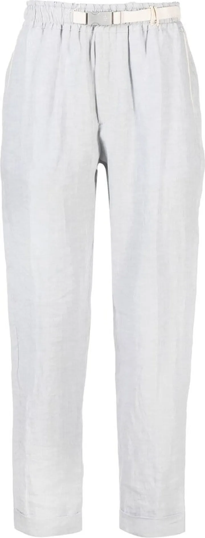 Belted Straight-Leg Trousers