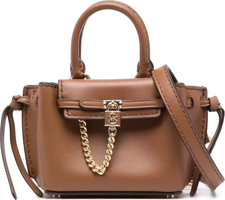 Chain-Detail Leather Mini Bag