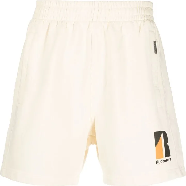 Logo-Print Cotton Shorts